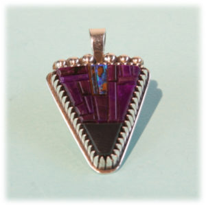 Byron McCurtain Pendant with Sugilite and Opal Inlay
