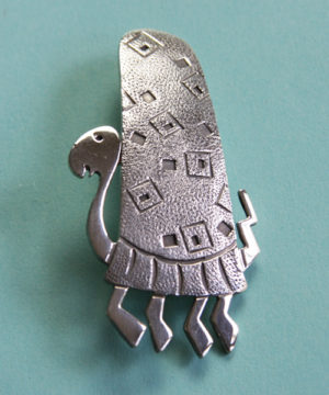 Darrell Jumbo Sterling Turtle Pin Out of the Box