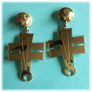 Victoria Adams 18k Earrings Dragonfly