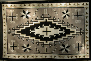 Two Grey Hills Navajo Blanket