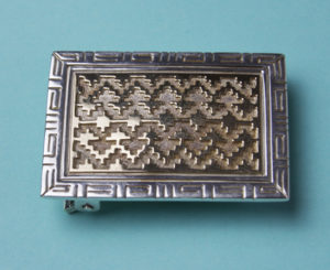 Robert Taylor Buckle with Navajo Rug Design