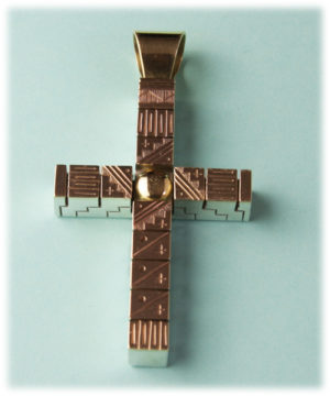 Roderick Tenorio Sterling and Gold Cross