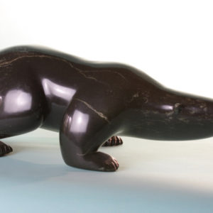 Adamie Ashevak Sniffing Bear - Image 2