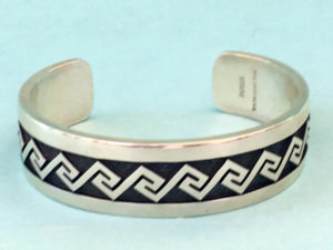 Ramon Dalangyawma Hopi Overlay Bracelet