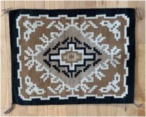 Eleanor Tispai Two Grey Hills Weaving