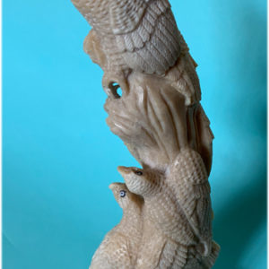 James Aningayou Eagle Sculpture