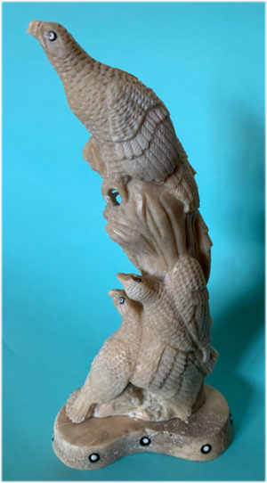 James Aningayou Eagle Sculpture