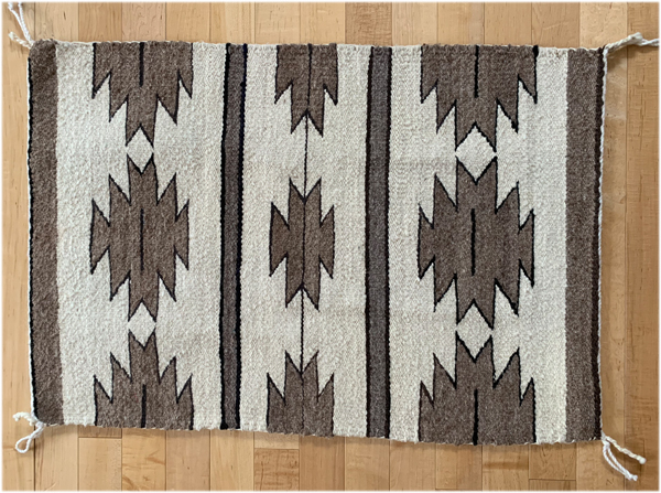 Black and white navajo blanket best sale