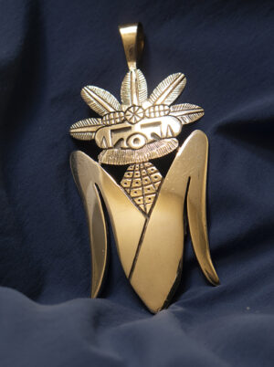 Watson Honanie Corn Maiden Pendant and Earrings