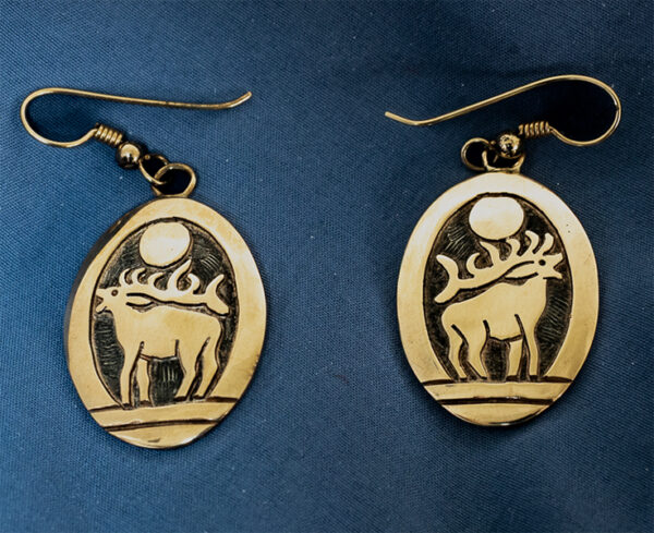 Watson Honanie Elk Design Earrings